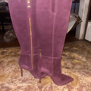 Michael Kors Collection Purple Heeled Boots